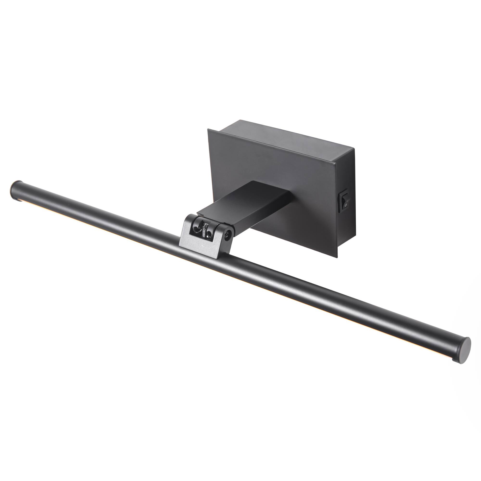 Alt View 2. Parrot Uncle - Battery-Powered 3000K LED Black Vanity Light with Remote Control - Black.