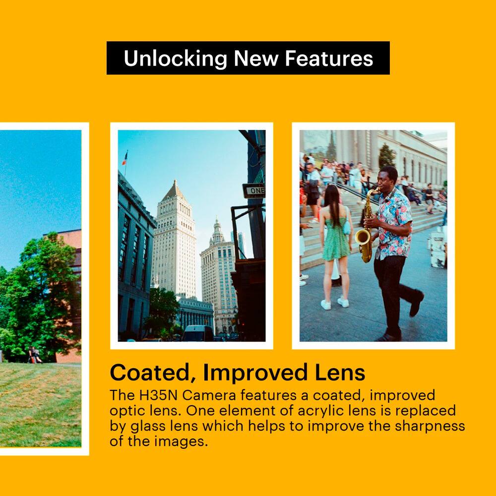 Unlocking New Features

Coated, Improved Lens

The H35N Camera features a coated, improved optic lens. One element of acrylic lens is replaced by glass lens which helps to improve the sharpness of the images.