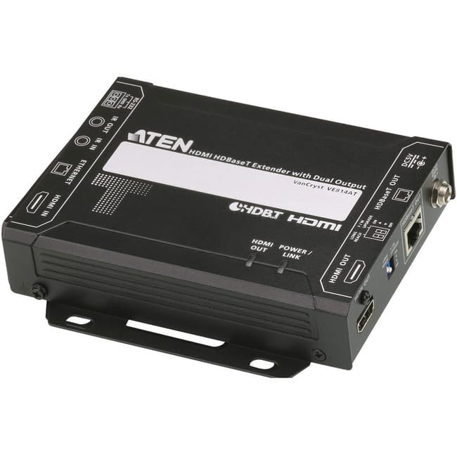Aten Technology - ATEN HDMI HDBaseT Transmitter with Dual Output (4K@100m) (HDBaseT Class A)-TAA Compliant - 1 Input Device - 492.13 ft - Unknown