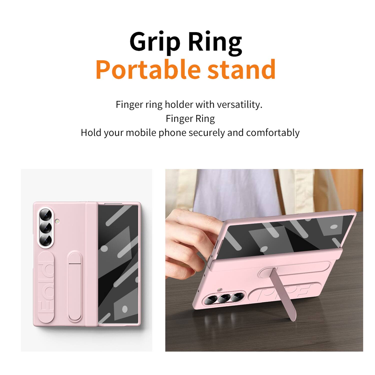 Grip Ring Portable stand

Finger ring holder with versatility.

Finger Ring

Hold your mobile phone securely and comfortably