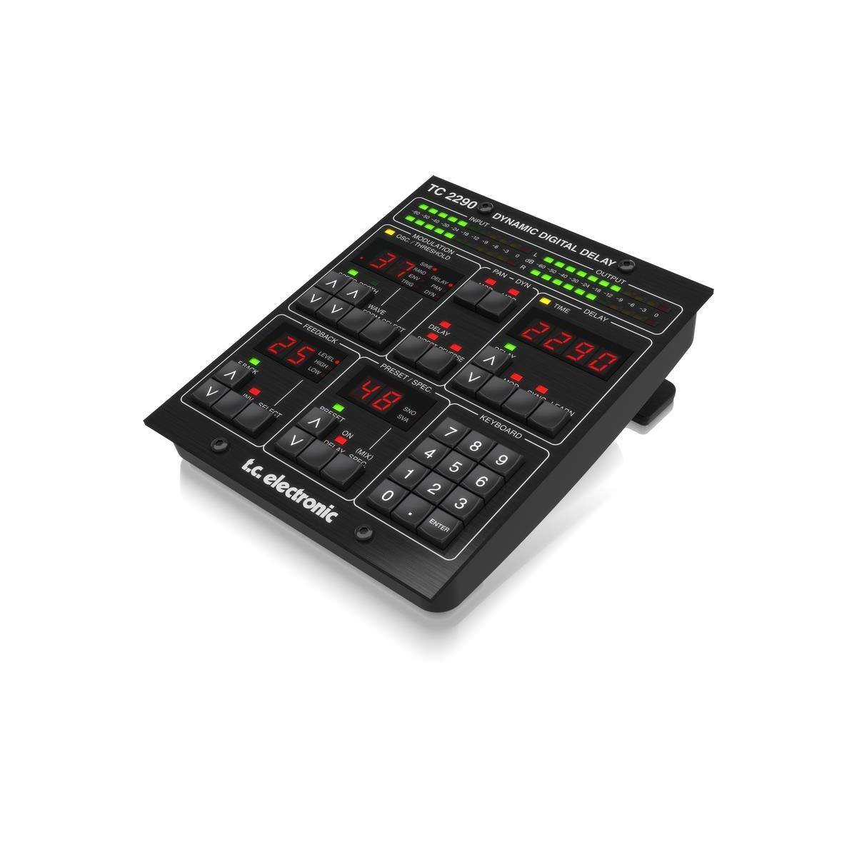 TC 2290 INPUT DYNAMIC AS oT- osc. -3 DIGITAL THRESHOLD SINE cB DELAY R ENY RAND PAN OUTPUT  ORG DELAY PAN DYN V  ore V WAVE TIME DELAY c- FEEDBACK DELAY 5 HIGH LEVEL   LOW PRESET SPEC  V CCI 5NO ECT DREGET SNA  KEYBOARD ON 7 V DEL 8 BY (MIX) 4 GDOD 5 9 t.c. 1 6 electronic 0 2 3 ENTER