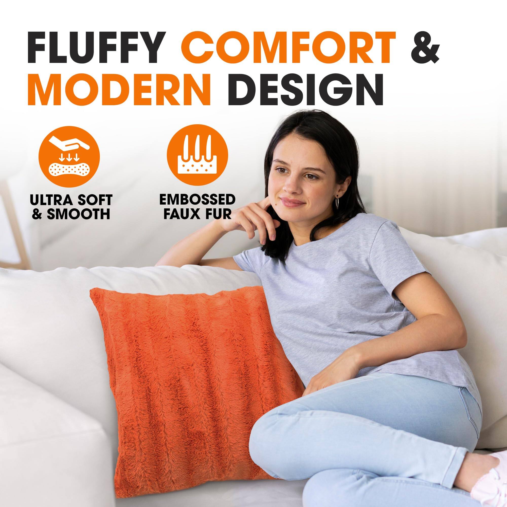 FLUFFY COMFORT & MODERN DESIGN

ULTRA SOFT & SMOOTH

EMBOSSED FAUX FUR
