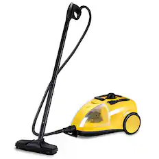 Front. Costway - Costway Steam Cleaner, Adjustable Heavy Duty Professional Steam Cleaning, All-Natural - Yellow.