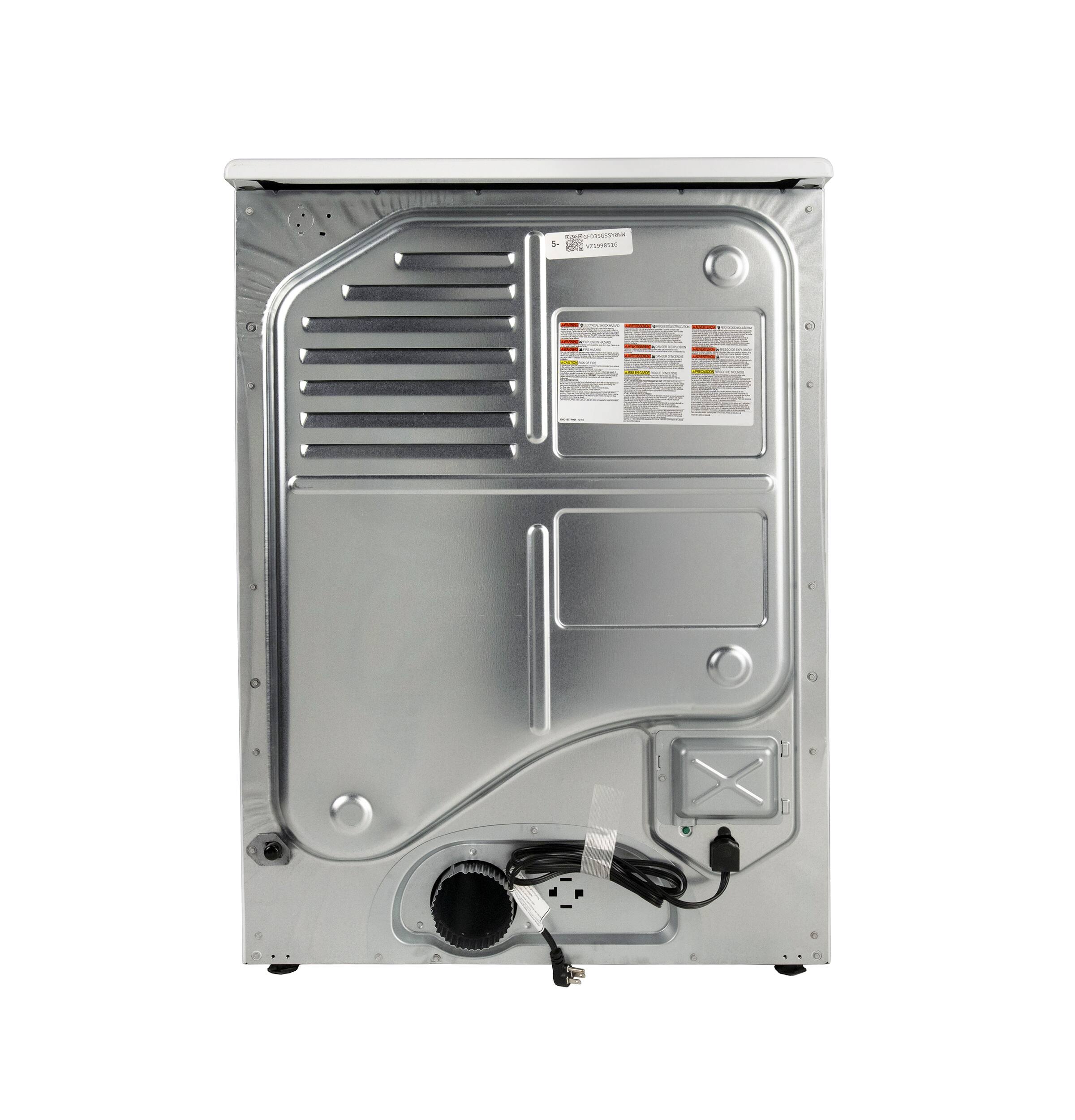 Alt View 19. GE - 7.8 Cu. Ft. Stackable Smart Gas Dryer with Sanitize Cycle - White.