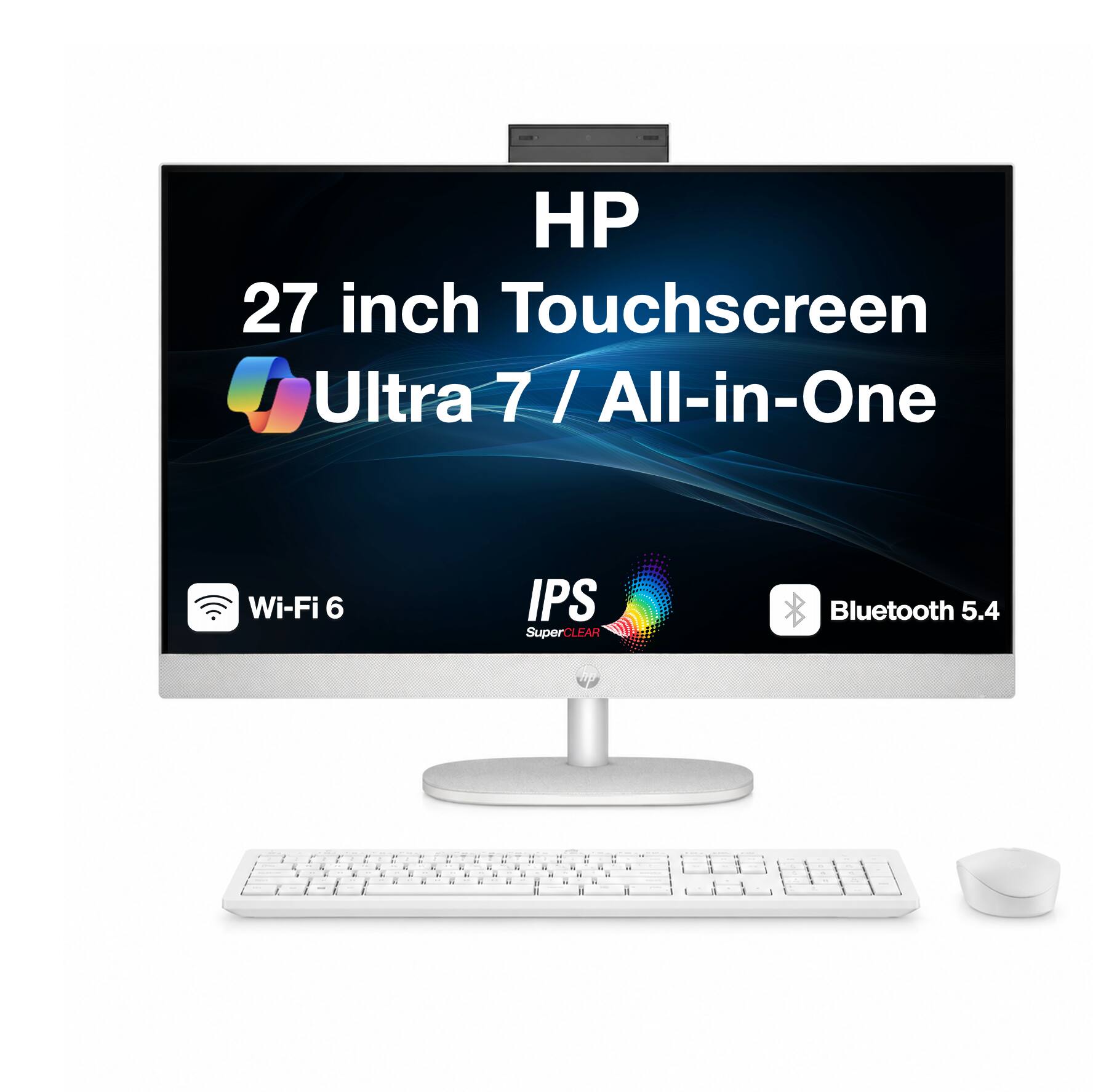 HP 27 inch Touchscreen Ultra 7 / All-in-One / Wi-Fi 6 IPS SuperCLEAR Bluetooth 5.4