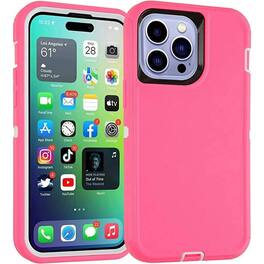 Entronix - Heavy Duty Case for iPhone 12 Pro Max - Ultimate Triple-Layer Protection - Pink