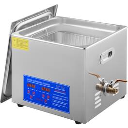 VEVOR - 15L Ultrasonic Cleaner with Digital Timer&Heater Professional Ultrasonic Cleaner 40kHz Advanced Ultrasonic Cleaner 110V