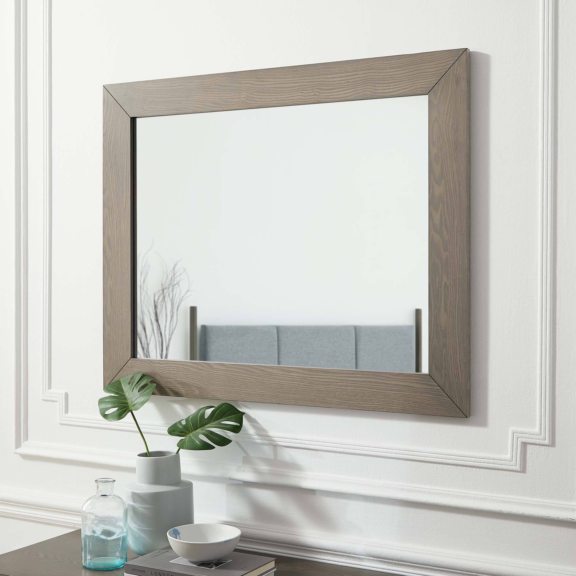 Front. Modway - Merritt Mirror by Modway - Oak.