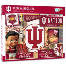 YouTheFan - Indiana Hoosiers 500-Piece Retro Series Puzzle - Multicolor