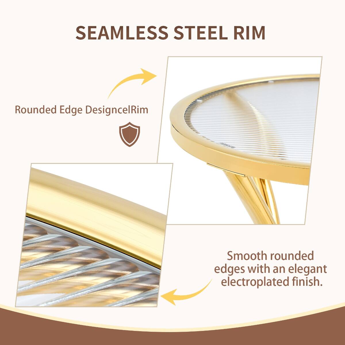 SEAMLESS STEEL RIM

Rounded Edge DesigncelRim

Smooth rounded edges with an elegant electroplated finish.