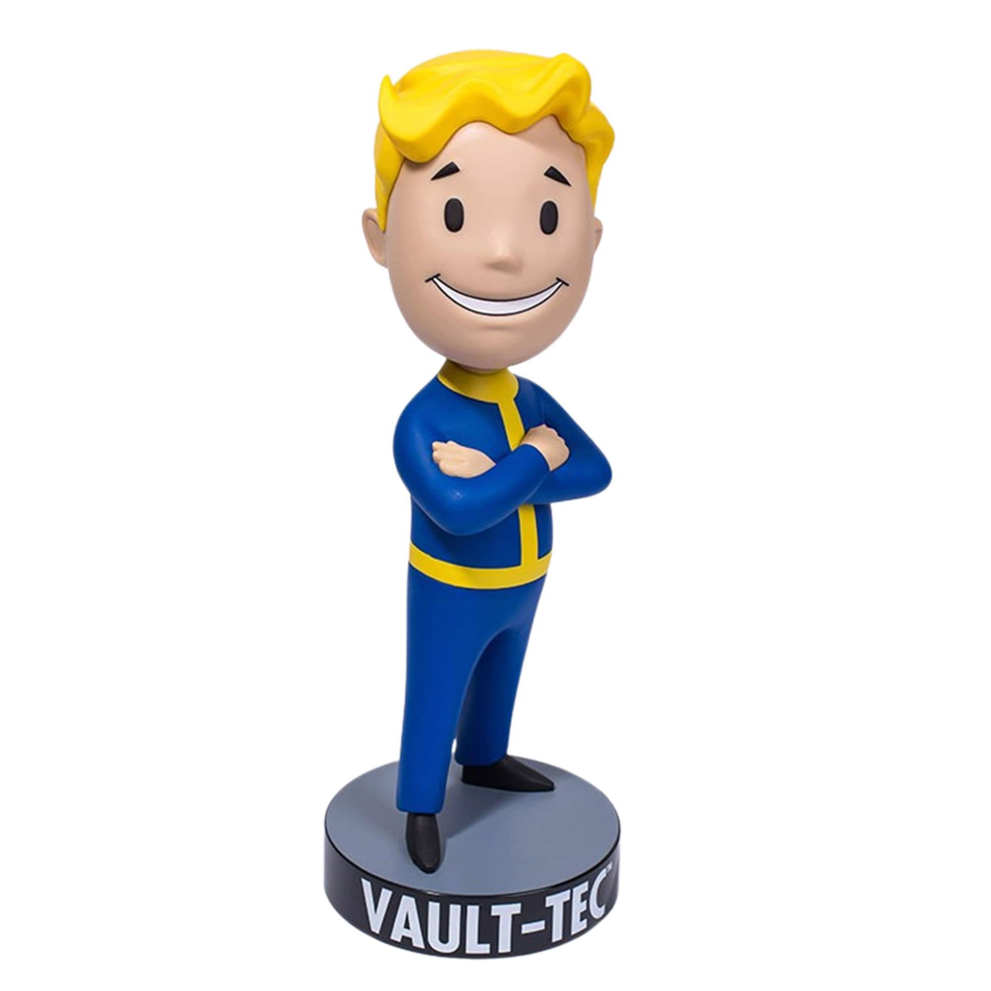 Front. Fallout - Fallout 4 Vault Boy 111 Arms Crossed 12 Inch PVC Bobblehead - Blue.