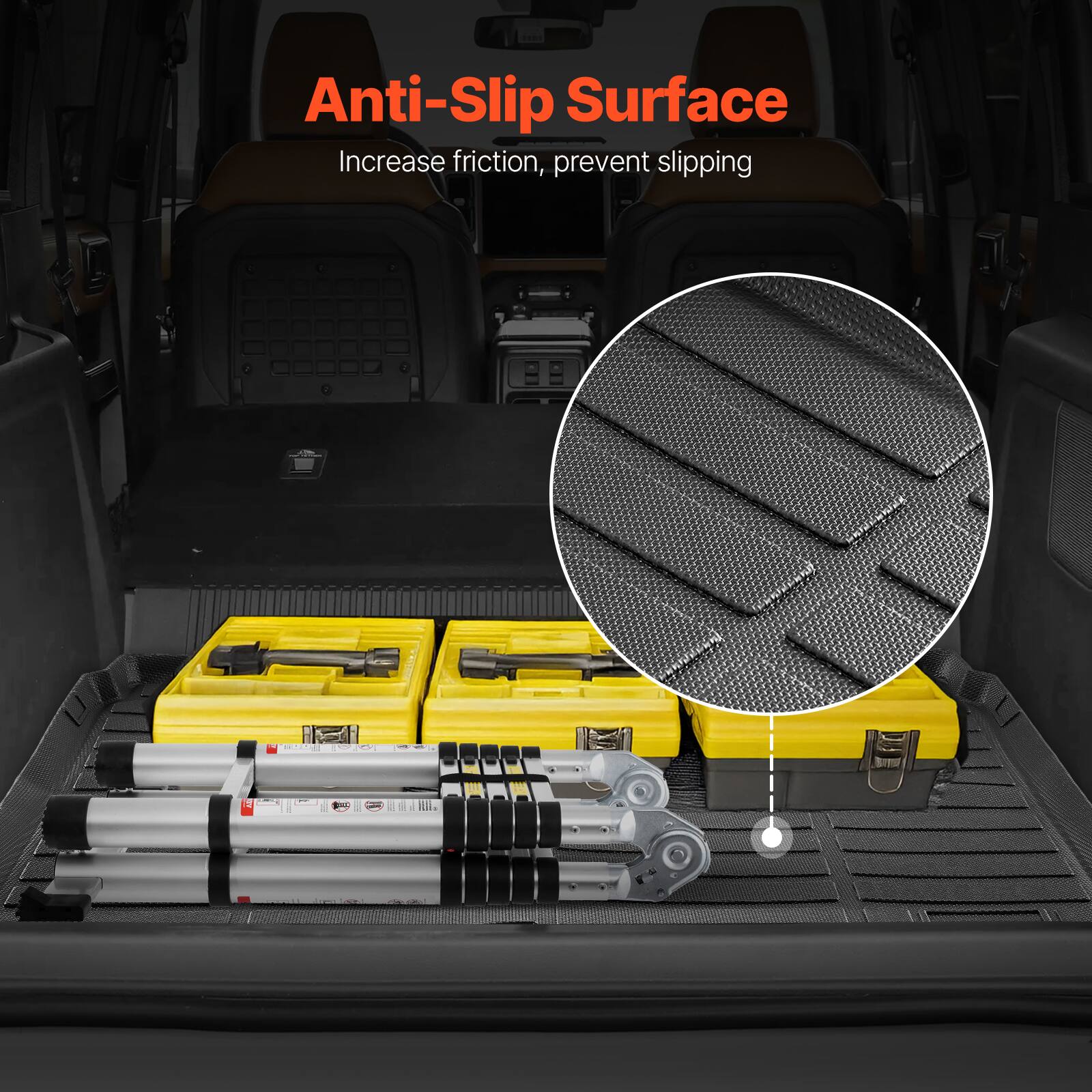 Anti-Slip Surface  
Increase friction, prevent slipping