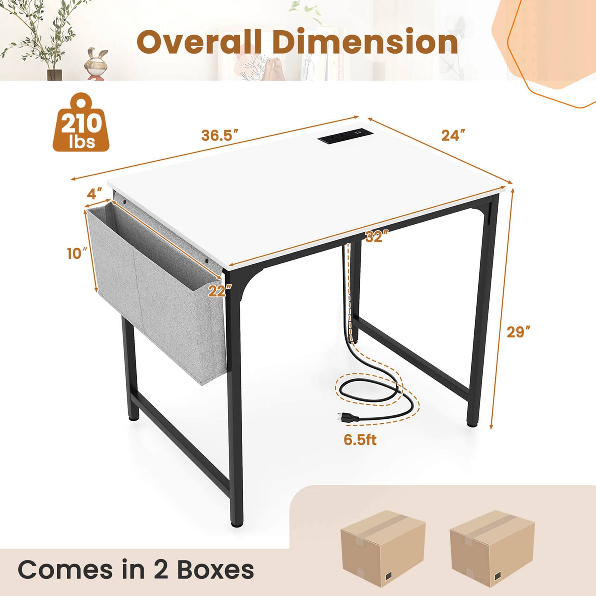Overall Dimension

210 lbs

36.5" x 24" x 4" x 10" x 32" x 22" x 29" x 6.5ft

Comes in 2 Boxes