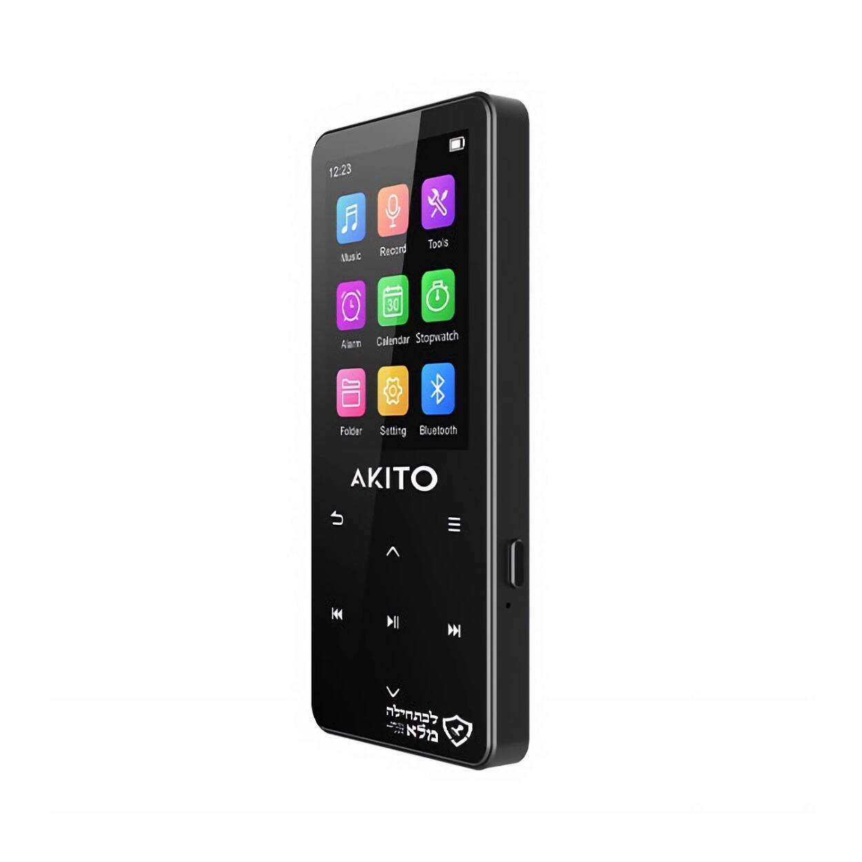 12:23  
Music Record Tools  
3D Alarm Calendar Stopwatch Folder Setting Bluetooth  
AKITO