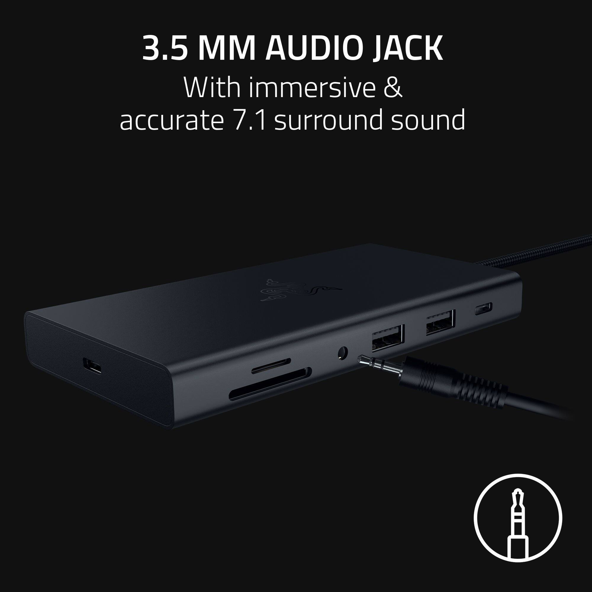 3.5mm AUDIO JACK With immersive & accurate 7.1 surround sound