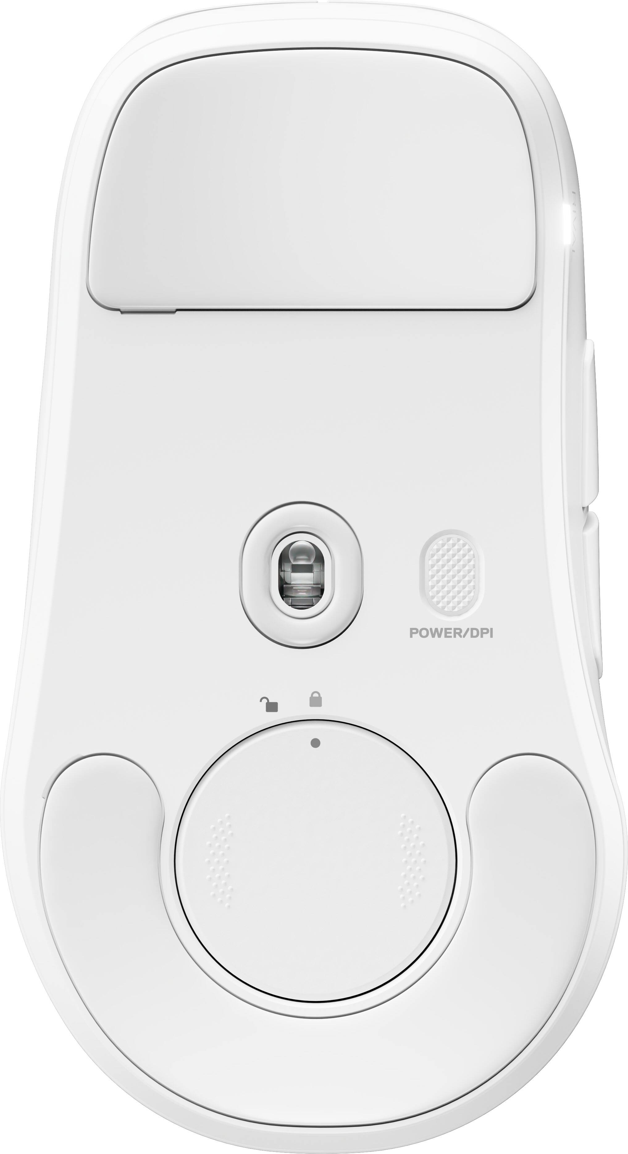 Alt View 12. SteelSeries - Rival Pro Wireless Optical Ergonomic Gaming Mouse with 8K Polling – Ultra-Wideband/RF for PC - White.