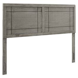 Archie Wood Twin Headboard by Modway - Gray