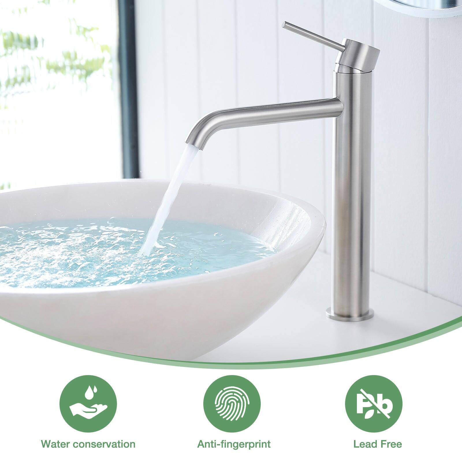 Water conservation  
Anti-fingerprint  
Lead Free