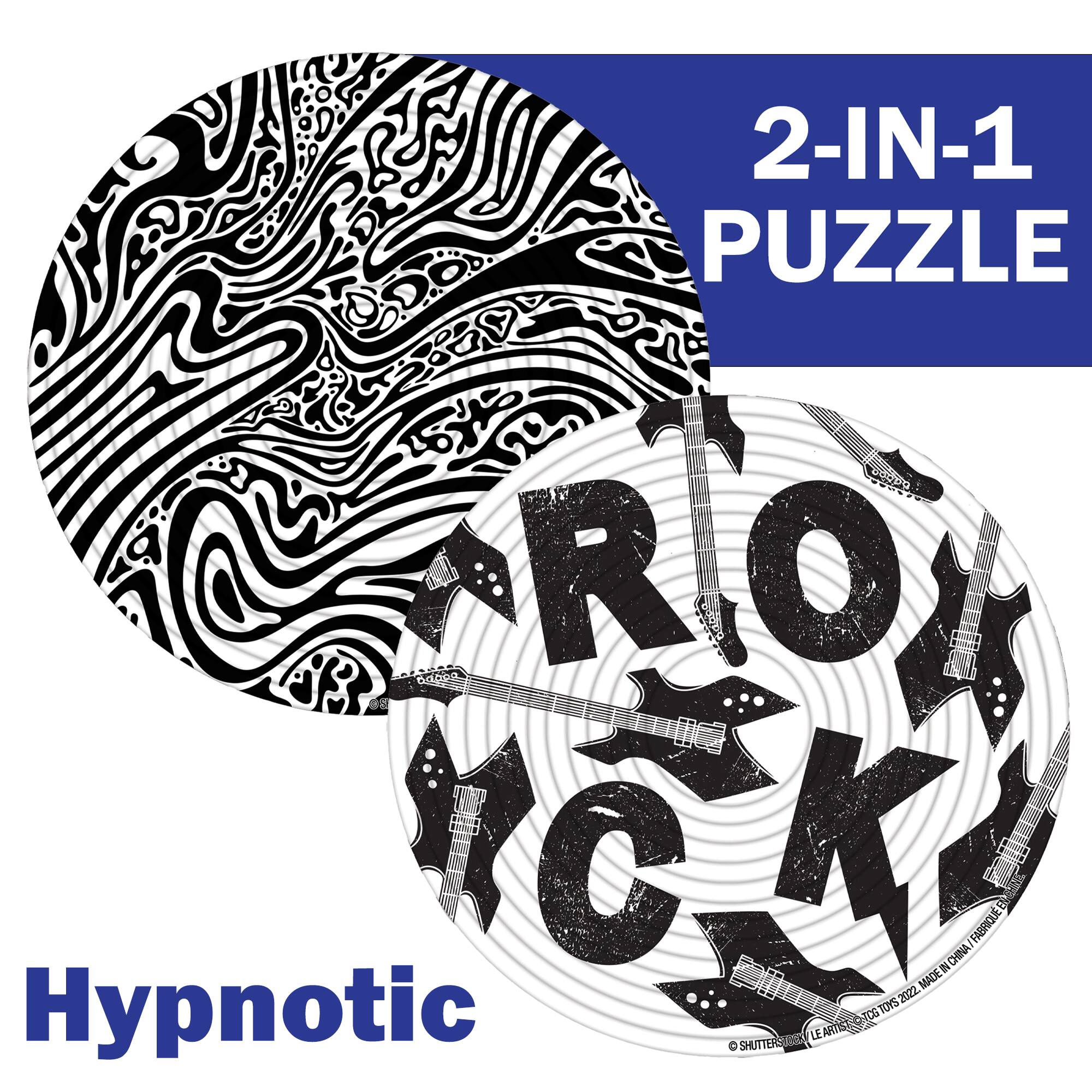 2-IN-1 PUZZLE ROCK HYPNOTIC NCK C. LE ARTIST_CHTCO 10E TOYS 2022 MADE IN CHINA FABRIQU E SHUTTERSARI