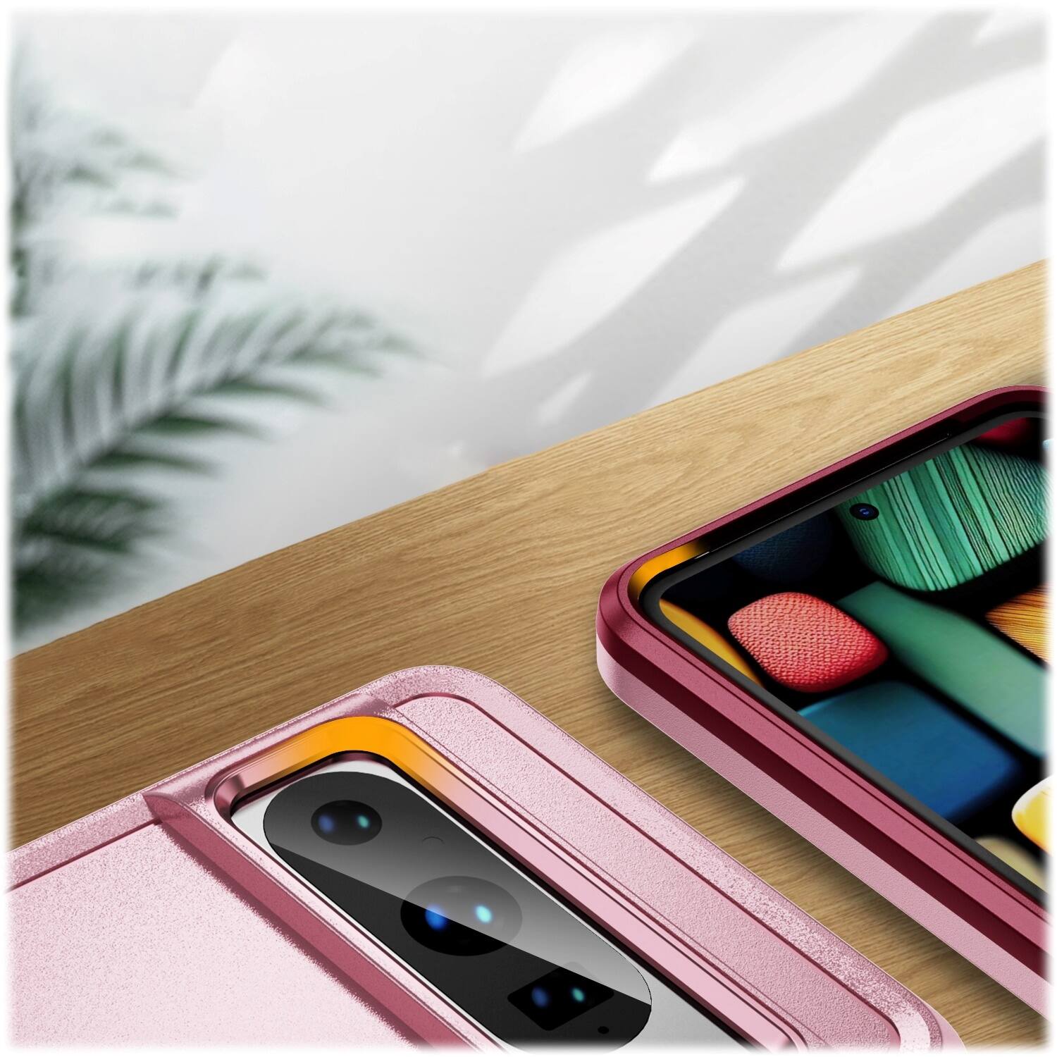 Alt View 14. SaharaCase - Military Kickstand Series Case for Google Pixel 8 Pro - Rose Gold.