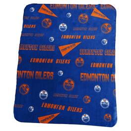 Logo Brands - Edmonton Oilers 50" x 60" Classic Fleece Blanket - Multicolor