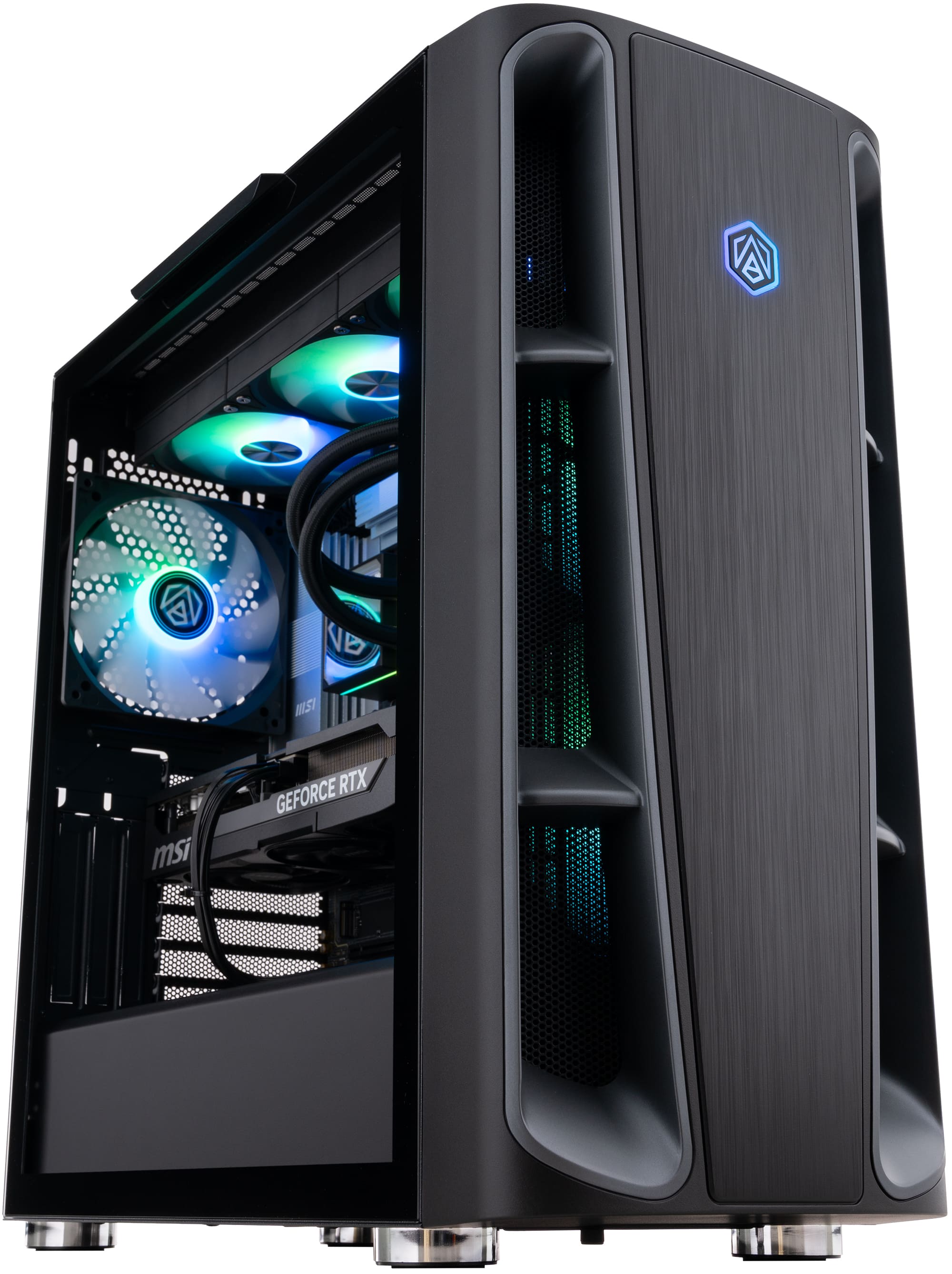 ADVANCED BATTLESTATIONS - ABS Kaze II Ruby Gaming PC - Windows 11 - AMD Ryzen 7 9800X3D - GeForce RTX 5080 - 32GB DDR5 6400 - 2TB - Black
