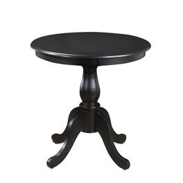 Carolina Chair & Table - Fairview 30" Round Pedestal Dining Table - Antique - Black
