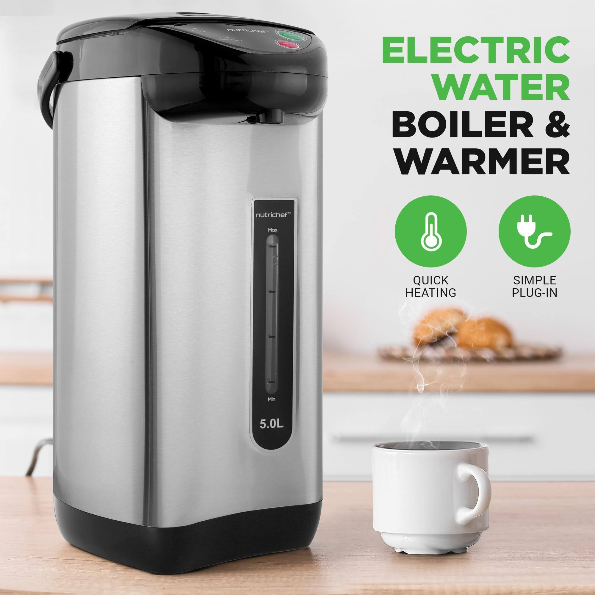ELECTRIC WATER BOILER & WARMER

QUICK HEATING
SIMPLE PLUG-IN

Min 5.0L