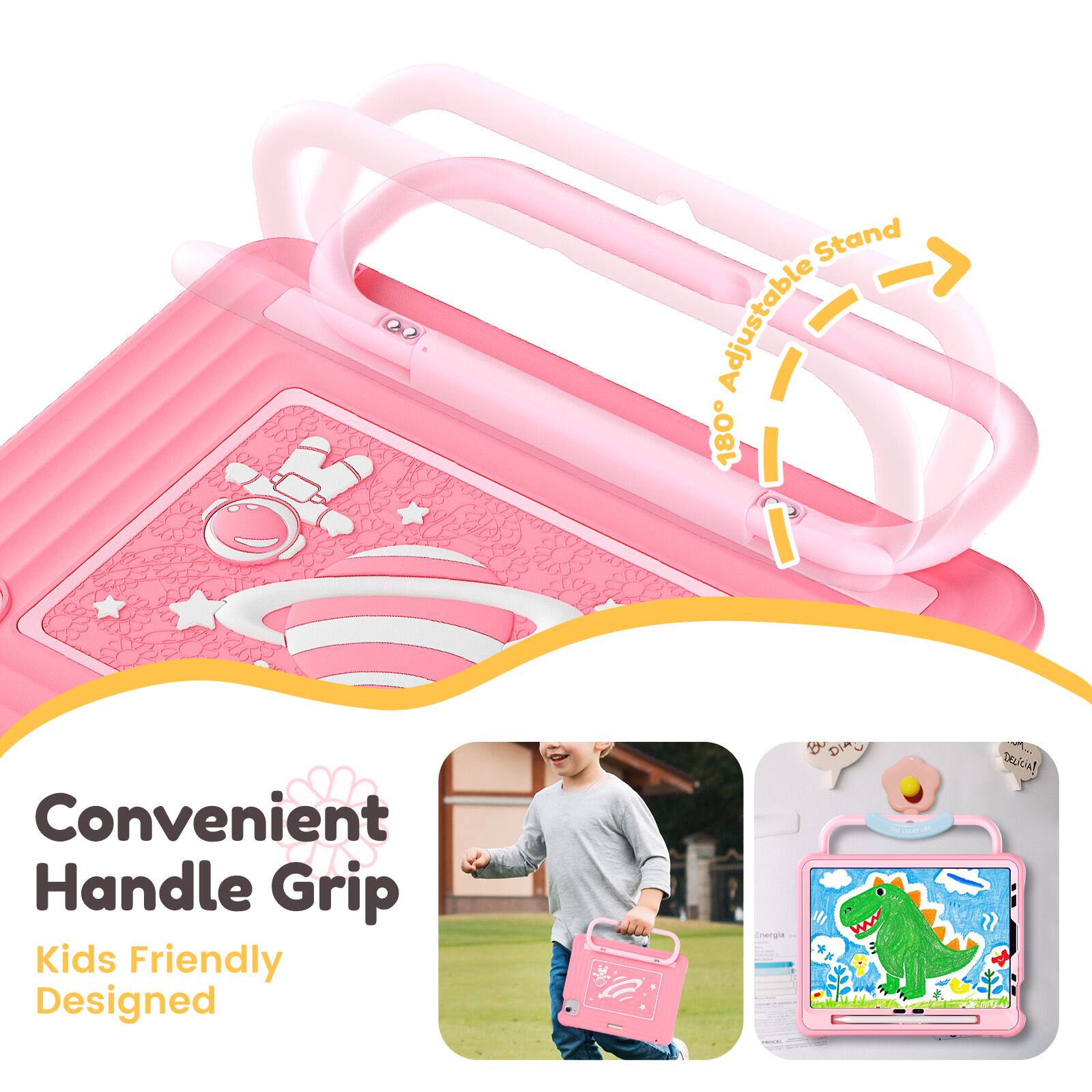 Stand Adjustable - 180° Convenient Handle Grip Kids Friendly Designed