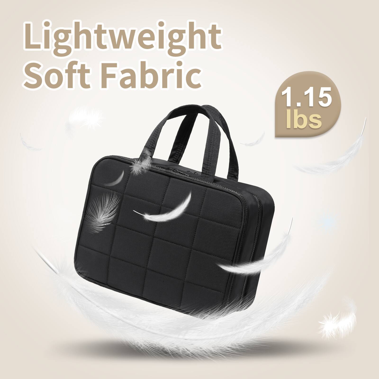 Lightweight Soft Fabric  
1.15 lbs