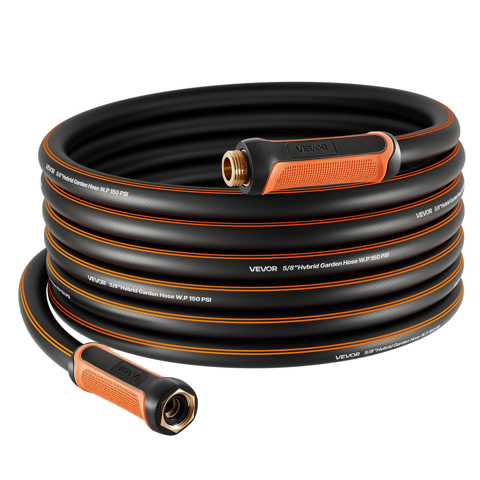 IR 58 "Hubrid Garden Hose W.P 150 PSI VEVOR 58ol VEVOR VEVOR - 5/8-Hvbrid Garden SE Hose W.P 150 PSI 150 PSI Hose W.P 5/8"Hvbrid Garden VEVOR AN 0 P Ao or 5/S 7 VEVOR