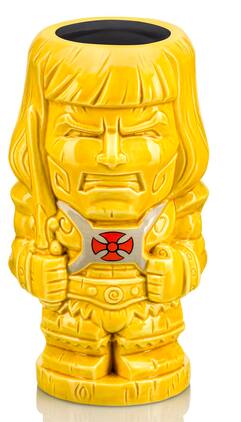 Geeki Tikis Masters of the Universe He-Man Ceramic Mug | Holds 20 Ounces - Yellow