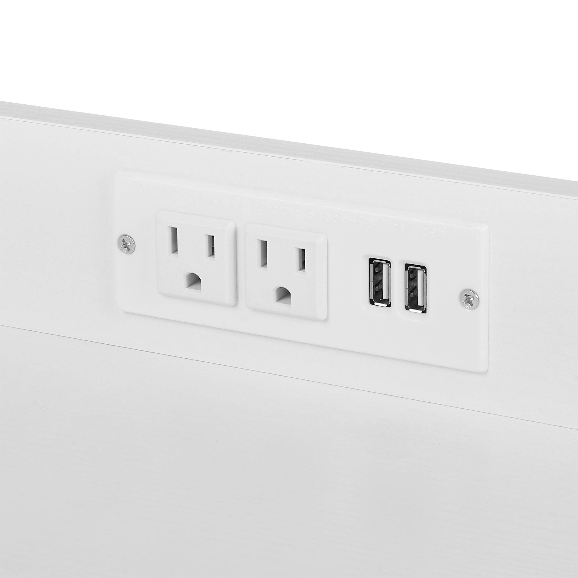 Left. Vecelo - 3 Tier White Printer Stand with Power Outlet, Rolling Metal Printer Cart with Storage Shelves - White.