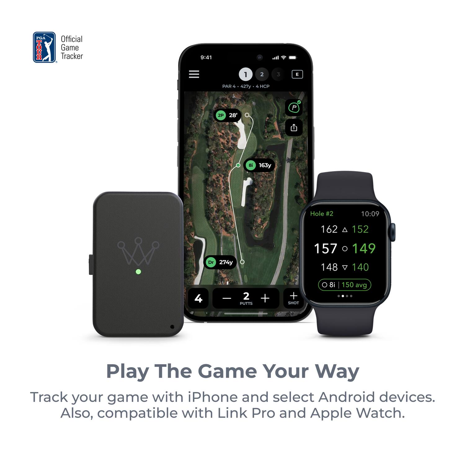 Arccos Gen 4 Smart Sensor Golf Game Tracking System Black/Green