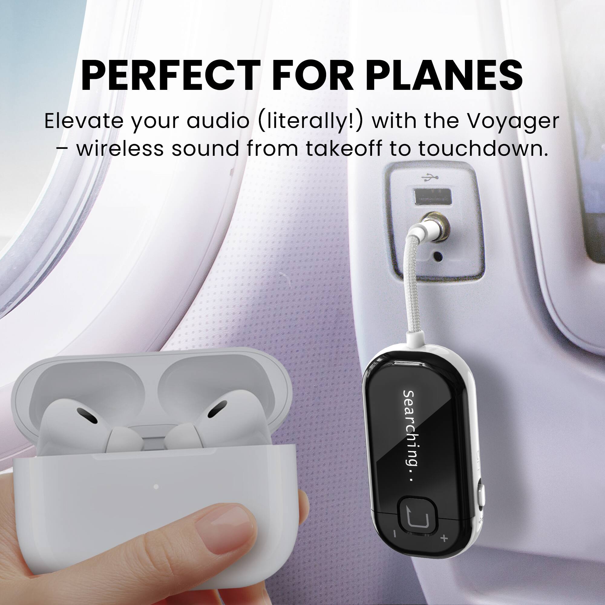 PERFECT FOR PLANES

Elevate your audio (literally!) with the Voyager – wireless sound from takeoff to touchdown.

Searching...