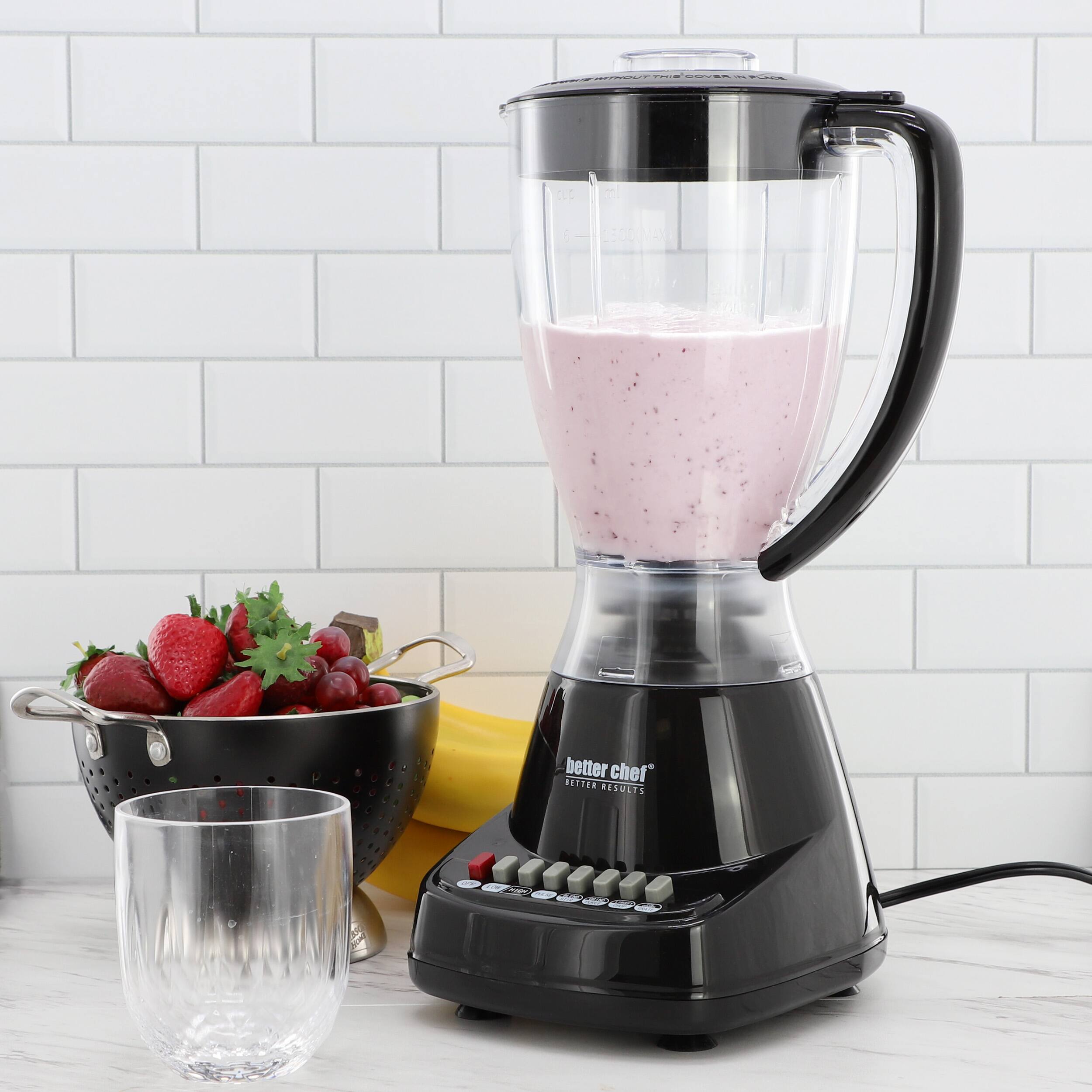 Better Chef 10 Speed 400W Plastic Jar Blender Black IM-6120P
