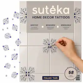Suteka - Tile Decal - Wall Decal - Blue Italian