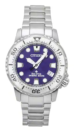 Citizen - Promaster Dive Stainless Steel Dial Eco-Drive Diver's EO2027-50X 200M Women's Watch - Purple
