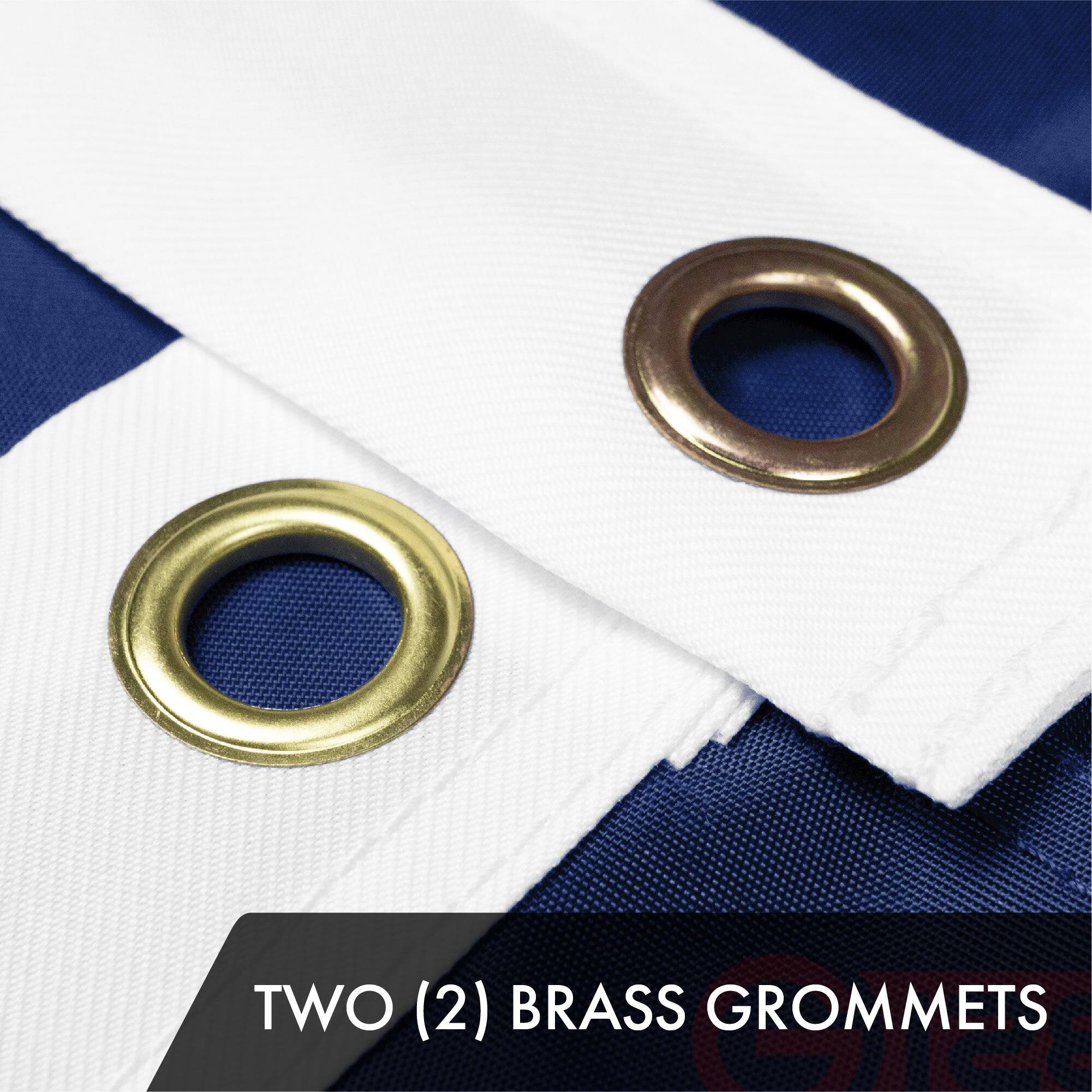 TWO (2) BRASS GROMMETS