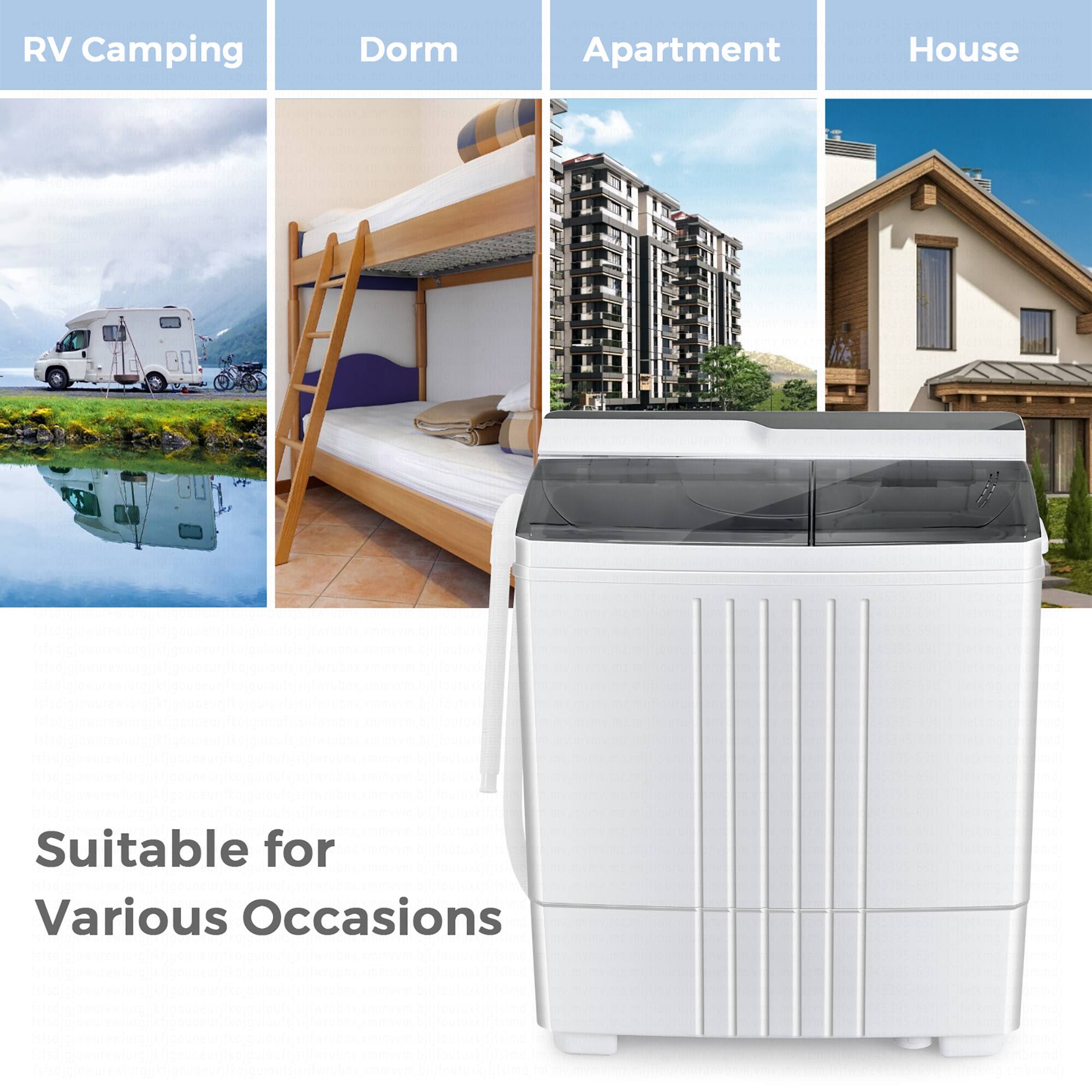Suitable for Various Occasions: RV Camping, Dorm, Apartment, House