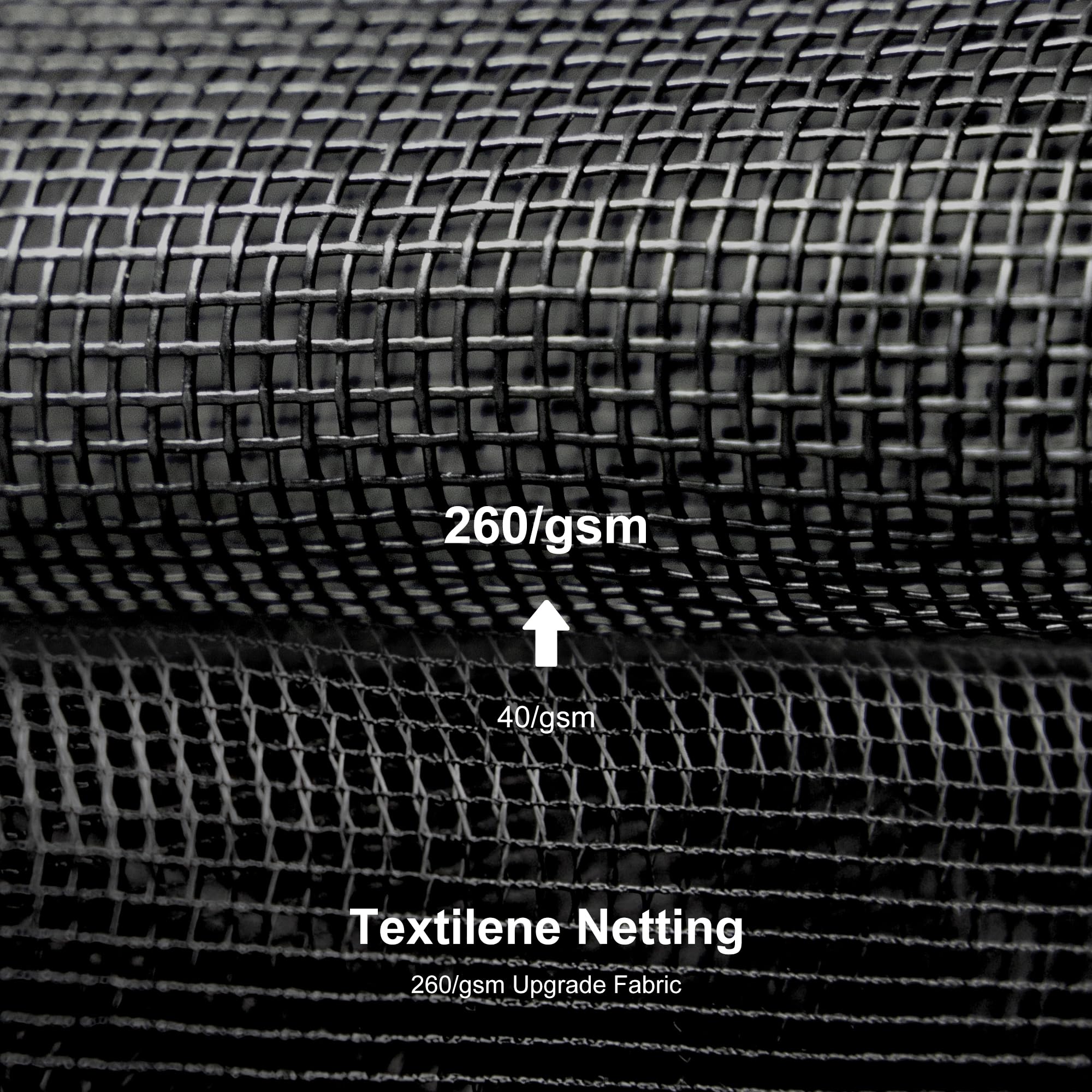 260/gsm 40/gsm Textilene Netting  
260/gsm Upgrade Fabric