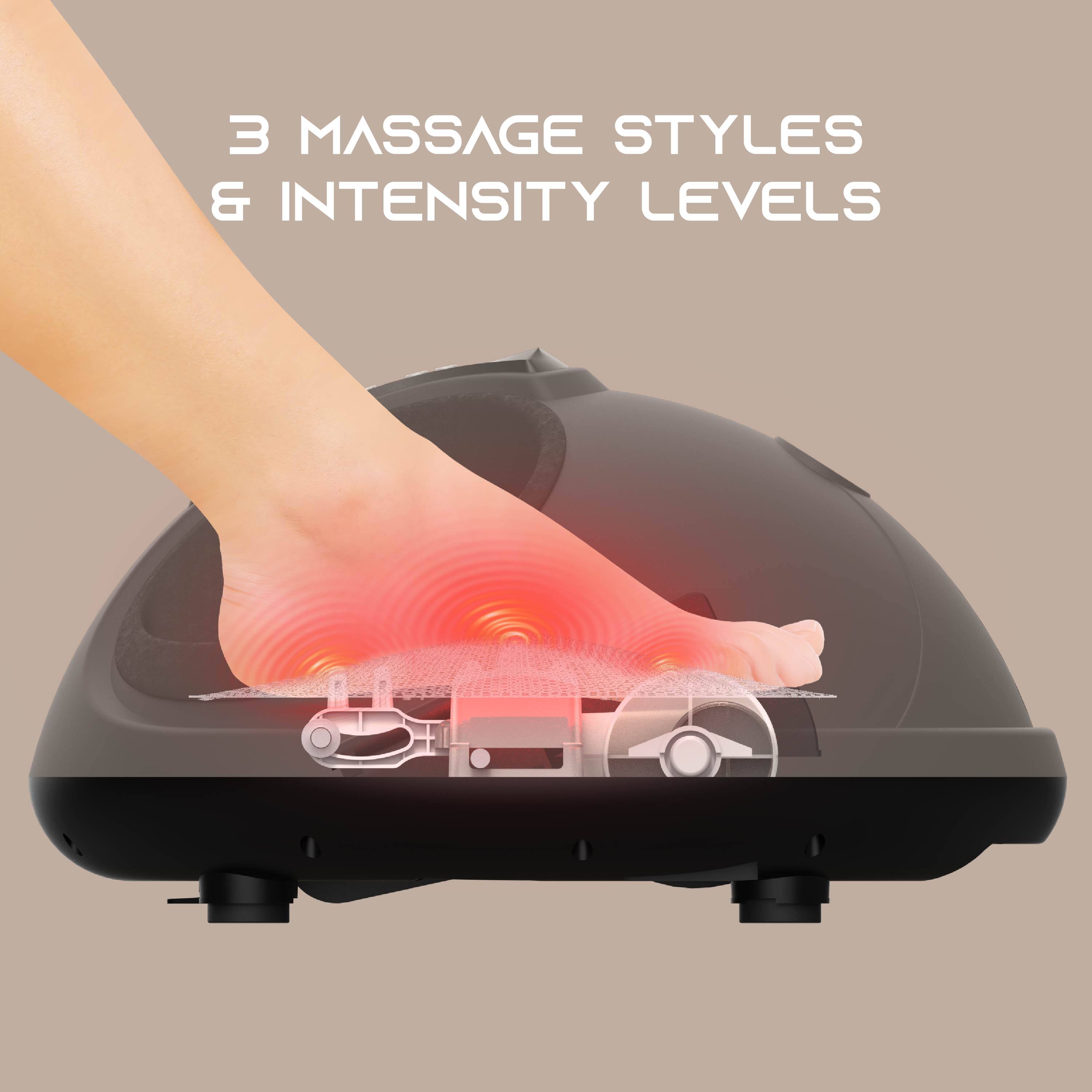 3 Massage Styles & Intensity Levels