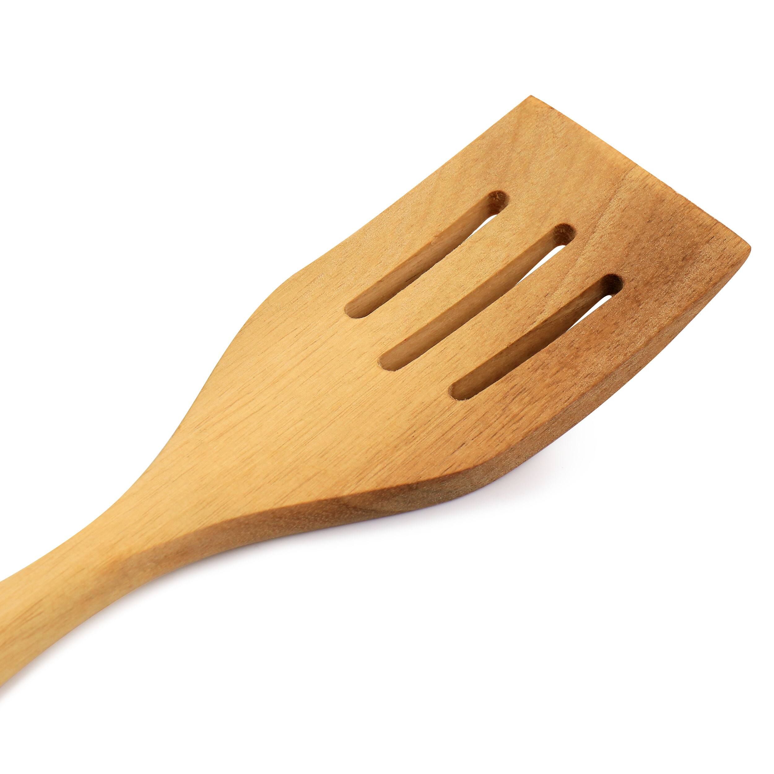 Alt View 3. Oster - Oster Acacia Wood Slotted Turner Cooking Utensil - Brown.