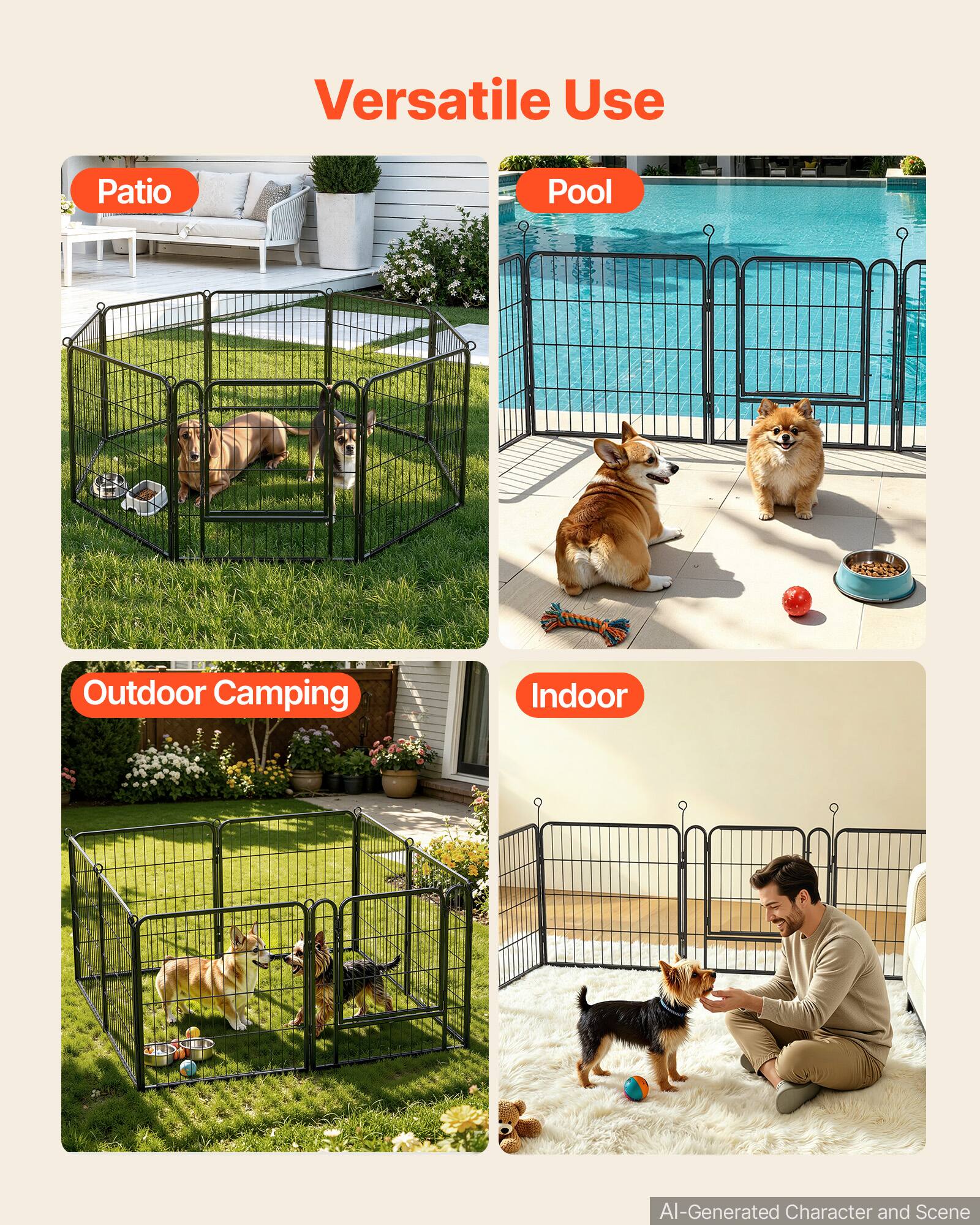 Versatile Use

Patio

Pool

Outdoor Camping

Indoor

AI-Generated Character and Scene