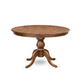East West Furniture - Round Breakfast Table - Brown