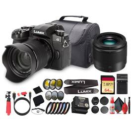 Panasonic - Lumix G97 Camera + 12–60mm Lens | 20MP, 4K, Stabilized Kit - Bundle