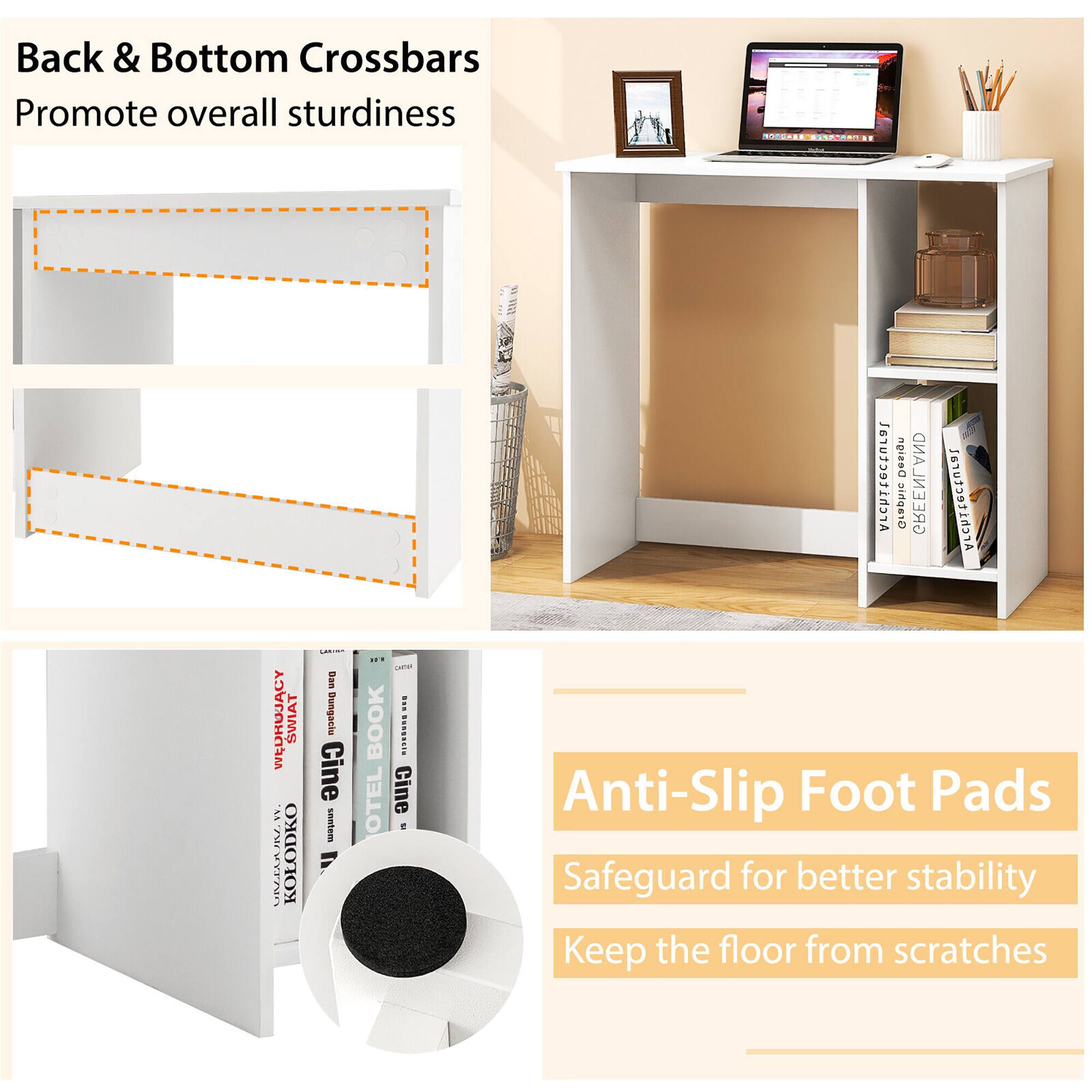 Back & Bottom Crossbars Promote overall sturdiness

Anti-Slip Foot Pads Safeguard for better stability Keep the floor from scratches