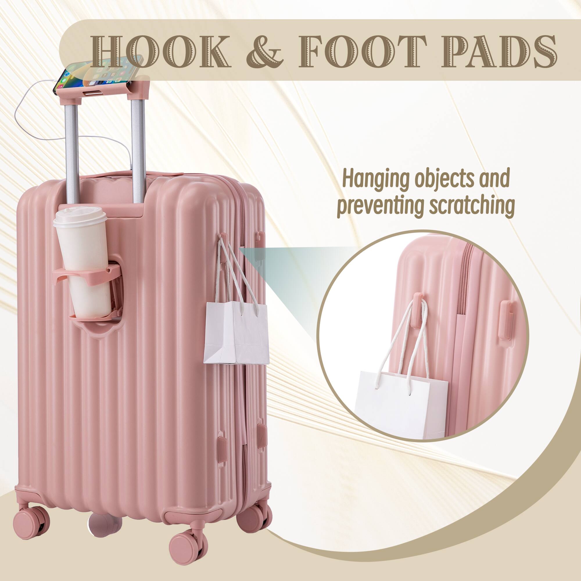 HOOK & FOOT PADS  
Hanging objects and preventing scratching