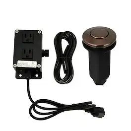 Akicon - Sink Top/Counter Top Dual Outlet Garbage Disposal Kitchen Air Switch Kit - Antique Copper