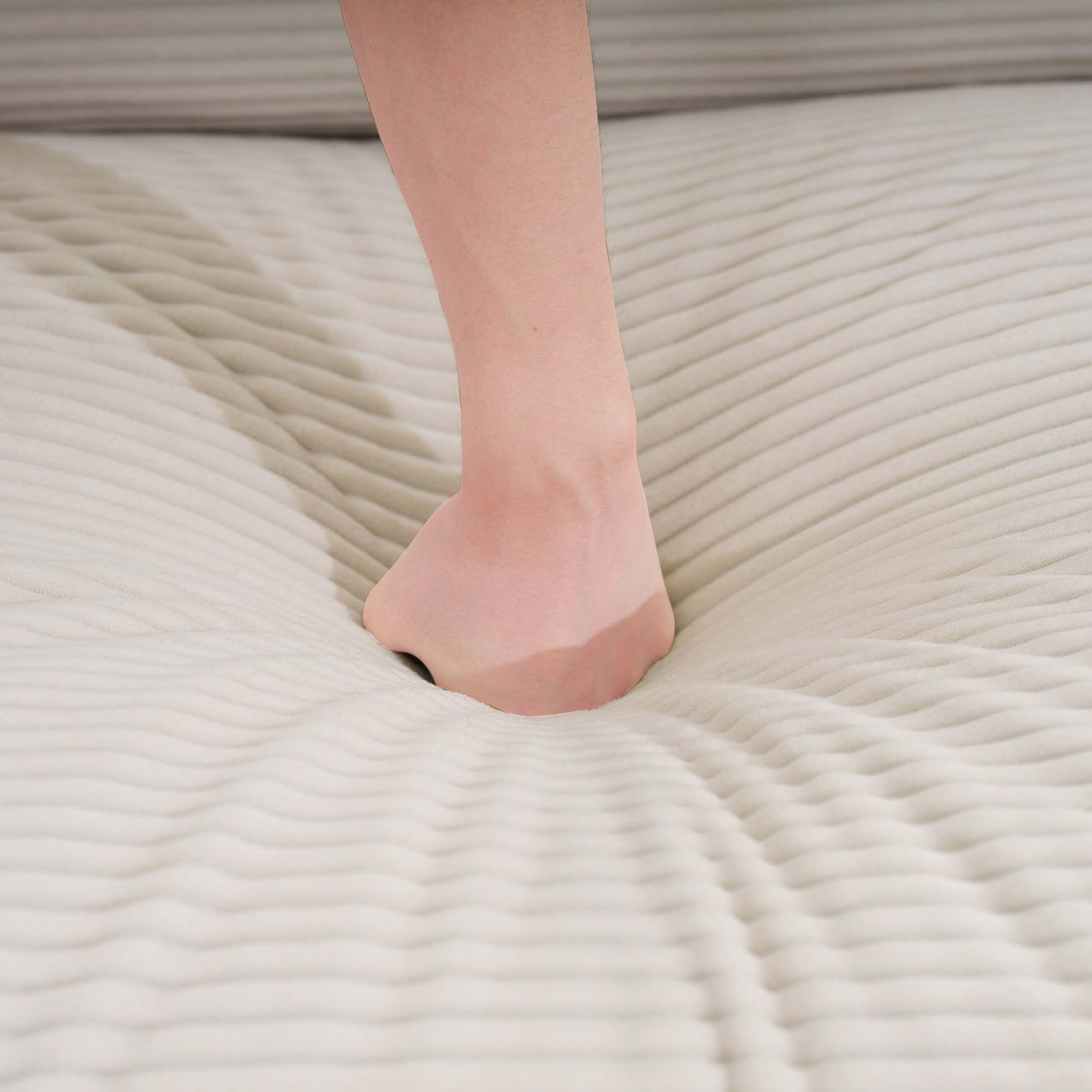 Alt View 7. LOVMOR - Deep Seat Easy Assembly Memory Foam 2 Seater Corduroy Loveseat Couch For Living Room Bedroom Club Soft Home TV - Beige.